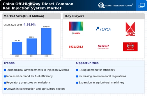 China Off Highway Diesel Common Rail Injection System Market Infographic
