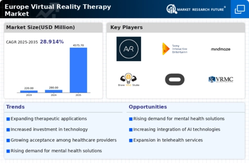 Europe Virtual Reality Therapy Market Infographic