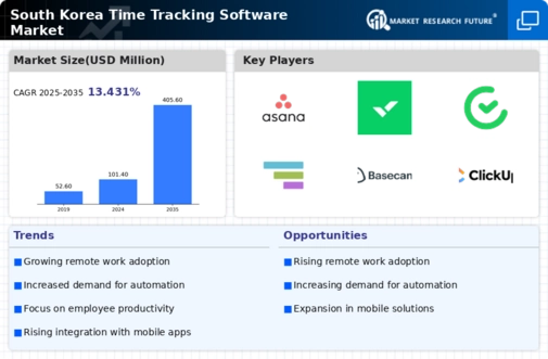 South Korea Time Tracking Software Market Infographic