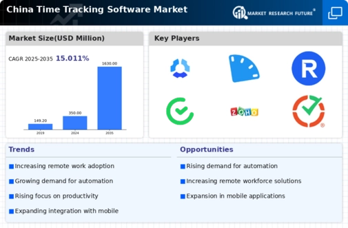 China Time Tracking Software Market Infographic