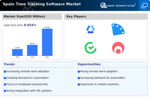 Spain Time Tracking Software Market Infographic