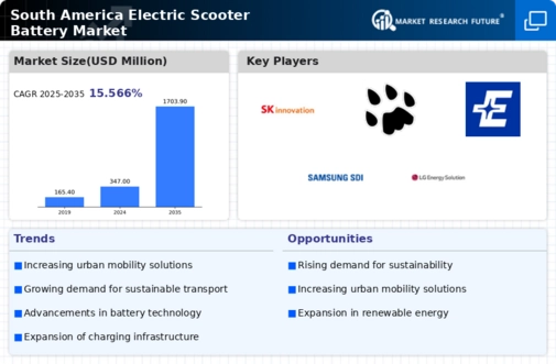 South America Electric Scooter Battery Market Infographic