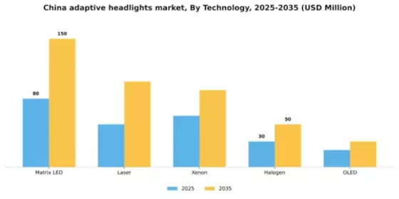 China Adaptive Headlights Market Segment Image 2