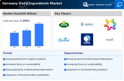 Germany Dairy Ingredients Market Infographic