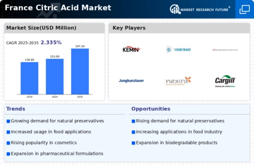 France Citric Acid Market Infographic