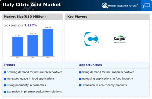 Italy Citric Acid Market Infographic