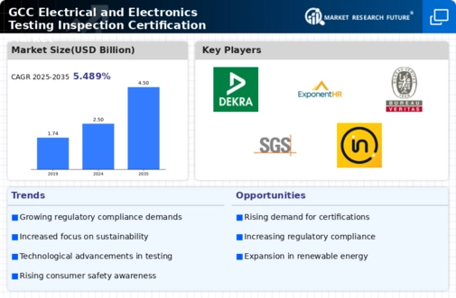 GCC Electrical Electronics Testing Inspection Certification Market Infographic