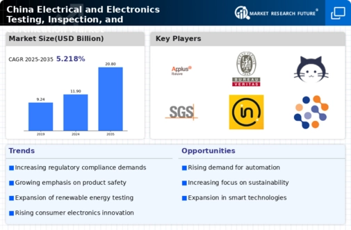 China Electrical Electronics Testing Inspection Certification Market Infographic