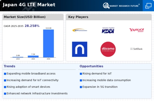 Japan 4G Lte Market Infographic