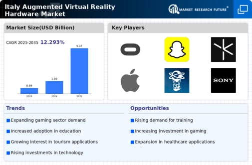Italy Augmented Virtual Reality Hardware Market Infographic