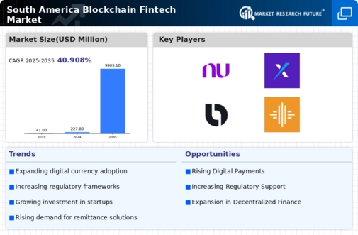 South America Blockchain Fintech Market Infographic