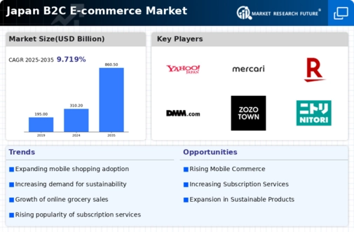 Japan B2C E commerce Market Infographic