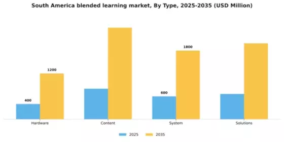 South America Blended Learning Market Segment Image 1