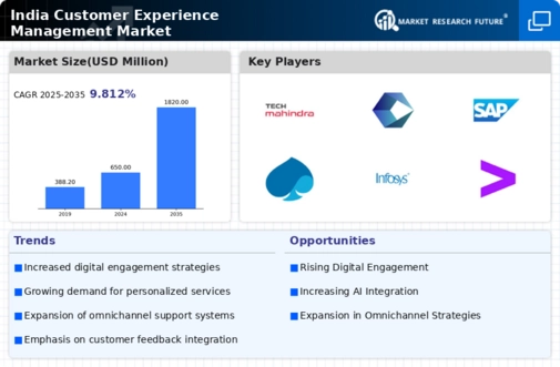 India Customer Experience Management Market Infographic