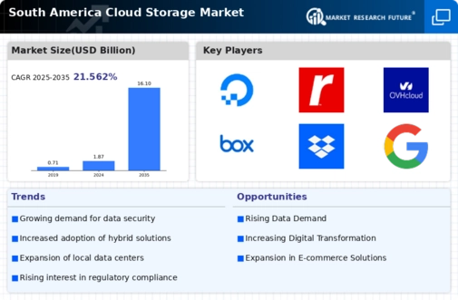South America Cloud Storage Market Infographic