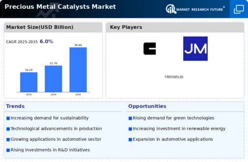 Precious Metal Catalysts Market Infographic