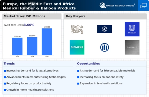Europe MEDICAL RUBBER and BALLOON PRODUCTS MARKET Infographic