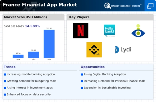France Financial App Market Infographic