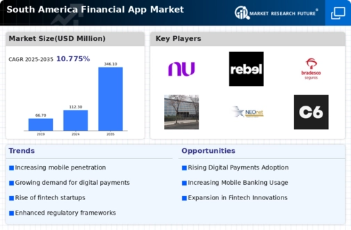 South America Financial App Market Infographic