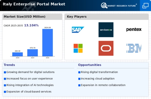 Italy Enterprise Portal Market Infographic