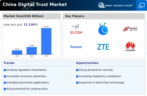 China Digital Trust Market Infographic