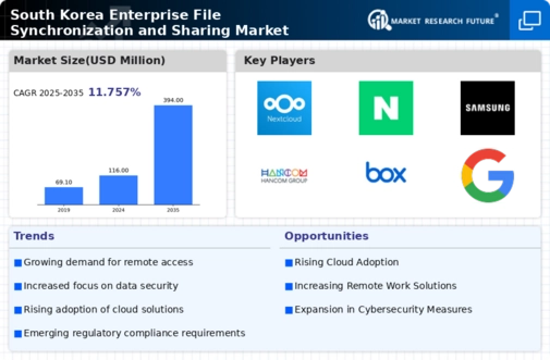 South Korea Enterprise File Synchronization Sharing Market Infographic