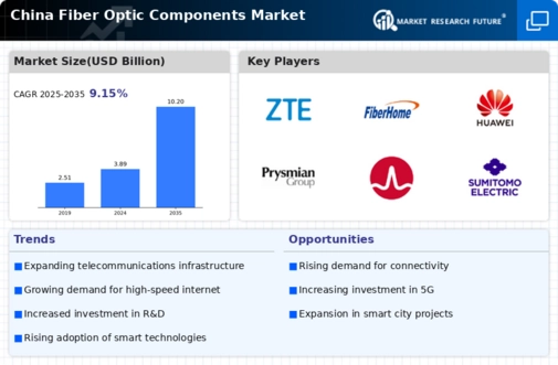 China Fiber Optic Components Market Infographic
