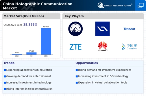 China Holographic Communication Market Infographic
