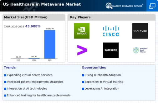 US Healthcare in Metaverse Market Infographic