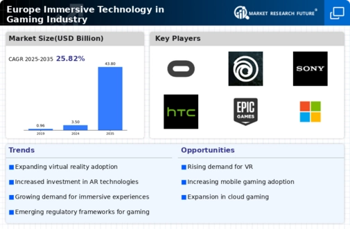Europe Immersive Technology in Gaming Industry Market Infographic