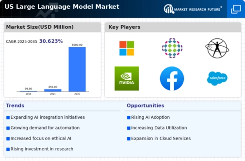 US Large Language Model Market Infographic