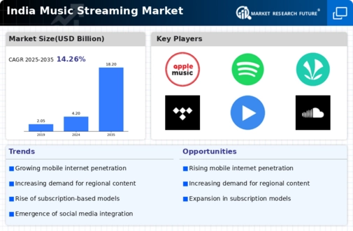 India Music Streaming Market Infographic
