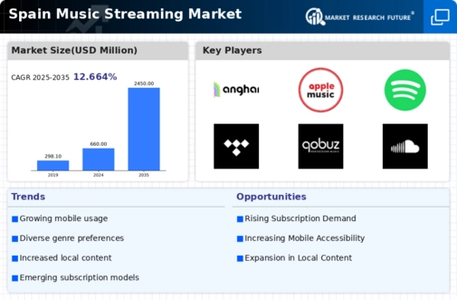 Spain Music Streaming Market Infographic