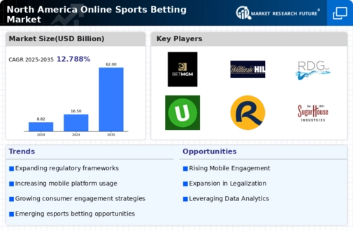 North America Online Sports Betting Market Infographic