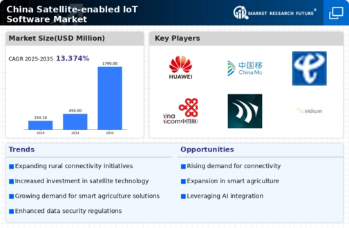 China Satellite Enabled Iot Software Market Infographic