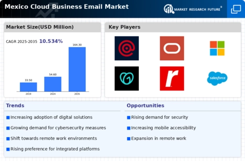 Mexico Cloud Business Email Market Infographic