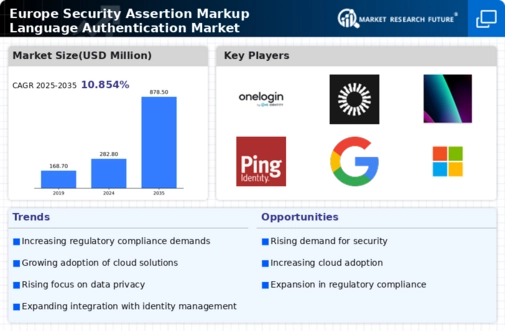 Europe Security Assertion Markup Language Authentication Market Infographic Europe Security Assertion Markup Language Authentication Market Infographic