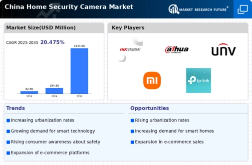 China Home Security Camera Market Infographic