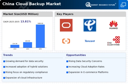 China Cloud Backup Market Infographic