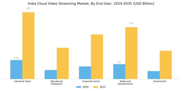 India Cloud Video Streaming Market Segment Image 1