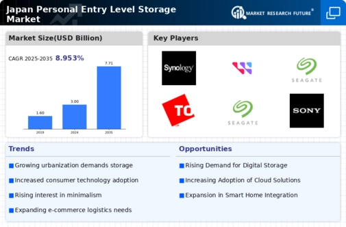 Japan Personal Entry Level Storage Market Infographic