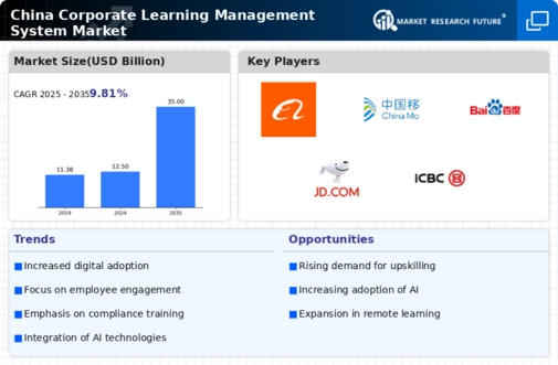 China Corporate Learning Management System Market Infographic