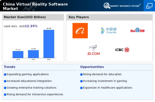 China Virtual Reality Software Market Infographic