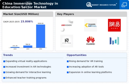 China Immersive Technology In Education Sector Market Infographic