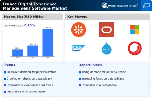 France Digital Experience Management Software Market Infographic