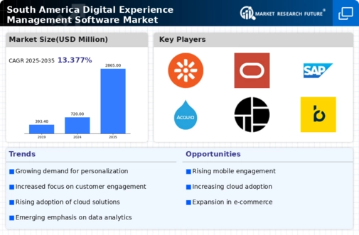 South America Digital Experience Management Software Market Infographic