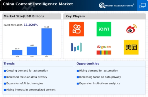 China Content Intelligence Market Infographic