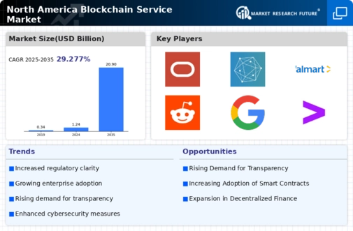 North America Blockchain Service Market Infographic