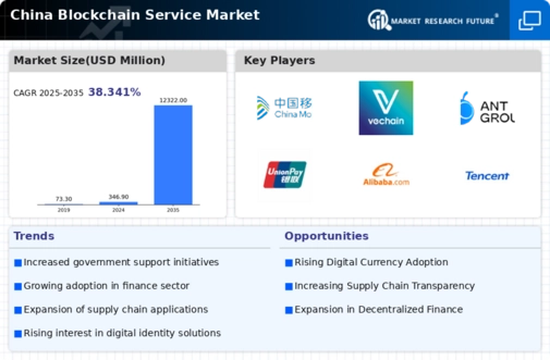China Blockchain Service Market Infographic