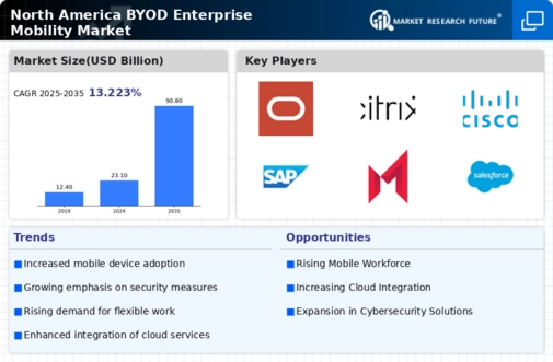 North America Byod Enterprise Mobility Market Infographic